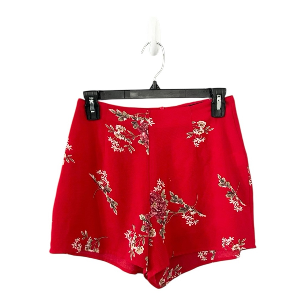 Love & Other Things Red‎ Floral Shorts Size Small